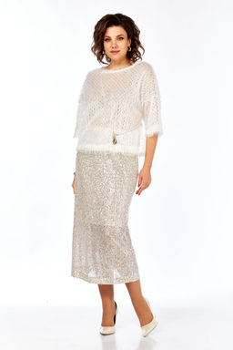 Костюм Olga Style Л413 молочный