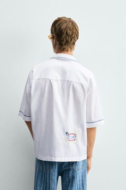 CONTRAST EMBROIDERY SHIRT - Zara фото 11