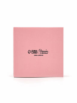 Цена за 5 шт. Коробка под бижутерию «Розово-бежевая», 7.5×7.5×3 см