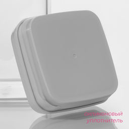 Банка для хранения с вакуумной крышкой Доляна, 900 мл, 9.5×15 см, пластик, прозрачная