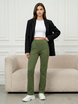 Брюки жен.арт.350-7,светло-зеленые