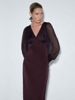 Платье с декоративным рукавом PL1465/gorlin - Emka фото 2