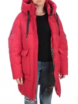 2197 RED Пуховик женский зимний AIKESDFRS (холлофайбер) - Fashion фото 10