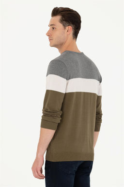 U. S. Polo Assn / Мужской свитер цвета хаки - U.s. polo assn фото 12
