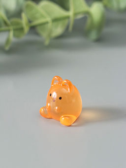 Цена за 2 шт. Набор фигурок из эпоксидной смолы флуоресцентные Зайчики, 6 шт., 1.7?1.8?2 см