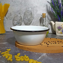 Миска 1.5л 2с7 без рисунка - Стальэмаль фото 2