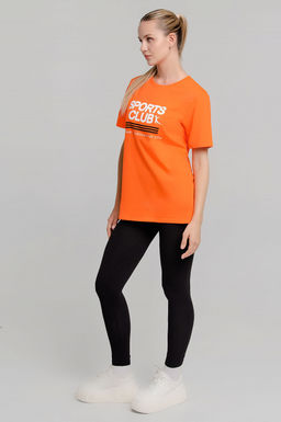 Арт. 21623 Костюм с лосинами 42-50 (5 шт) Цвет:верх-оранжеый, низ-черный