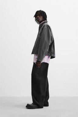 JACKET WITH CONTRAST COLLAR - Zara фото 4