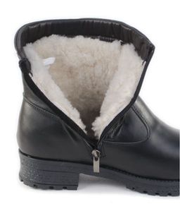 Ботинки женские на литой подошве черные,кожа, молния. - Roshva фото 8