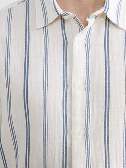 Regular Fit ?izgili Erkek G?mlek