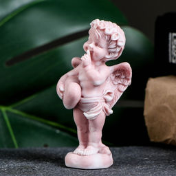 Сувенир Ангелочек стоящий с сердечком 8 см