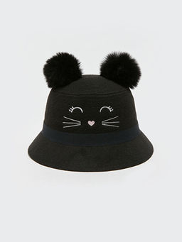 Nak??l? Ponponlu K?z ?ocuk Binici ?apkas?