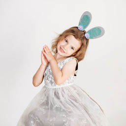 Ободок для волос карнавальный «Красотка», ушки зайчика