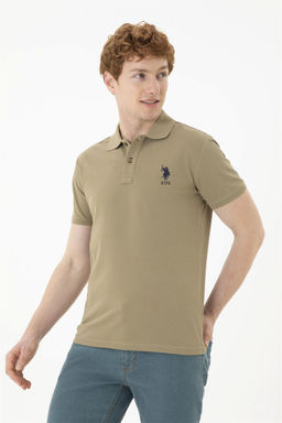 Мужская базовая футболка цвета хаки