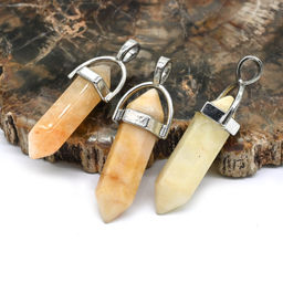 Кристалл - маятник из желтого кварца 13*10*41мм