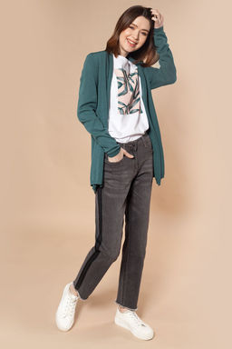 Кардиган тонкой вязки из хлопка с вискозой