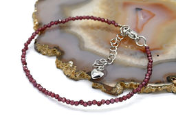 Браслет из фианитов шарик гр.2мм цв.графит, 16,5см - Радуга камня фото 11