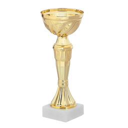 Кубок 162, наградная фигура, золото, подставка камень, 17.8×7×5 см.