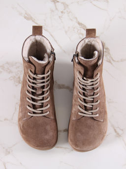 Босоногие ботинки EDART 351.NATAbr.Серо-коричневая замша/байка фото 8