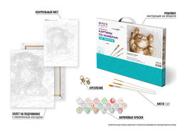 ФРЕЯ PNB/PM-243 Набор для раскрашивания по номерам 40 х 30 см Сладкий сон котика  фото 6