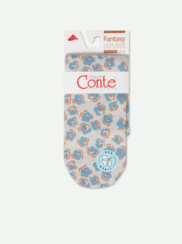 Цена за 2 пары. Носки Классические CONTE Носки с принтом FANTASY из смесовой пряжи с хлопком и льном бежевый - Conte elegant фото 26
