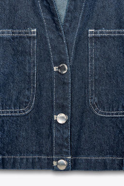Z1975 SHORT DENIM SHIRT - Zara фото 7