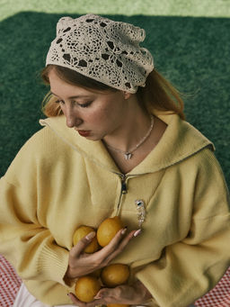 Чокер «Бабочка» хрусталь, белый в серебре, 36 см + 5 см доп, цепочка