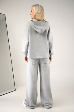 Женский костюм оверсайз из футера Happyfox