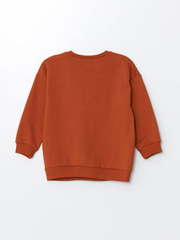 Bisiklet Yaka Uzun Kollu Basic Erkek Bebek Sweatshirt ve E?ofman Alt 2li - Waikiki фото 3