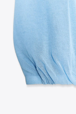 KNITTED POLO TOP - Zara фото 10