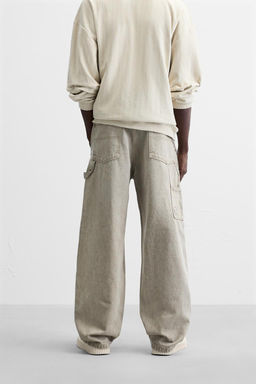 FADED CARPENTER POCKET TROUSERS - Zara фото 12