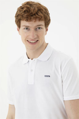 Мужская белая базовая футболка - U.s. polo assn фото 2