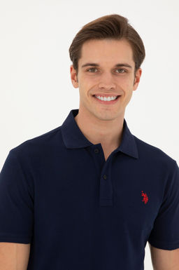 Мужская темно-синяя базовая футболка - U.s. polo assn фото 9