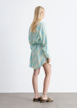 Vestido midi estampado con cuello chal - H&m фото 4
