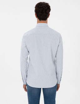 _ndigo Slim Fit _izgili Slim Fit G_mlek - Pierre cardin фото 5
