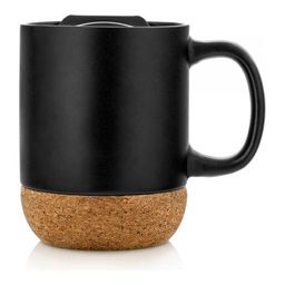 Кружка с крышкой Walmer Domino, 0.4 л, цвет черный