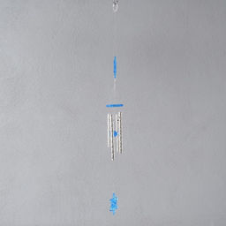 Цена за 2 шт. Музыка ветра металл, пластик "Цветок в круге" 4 трубки 35 см,