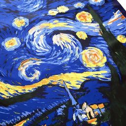 Платок Винсент ван Гог Звездная ночь - Здесь был Винсент фото 5