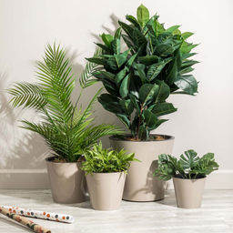 Rosemary Горшок для цветов пластмассовый 1,6л, д16см, h14,5см, с дренажной вставкой, бежевый, Idiland (Россия) - Домашняя мода фото 3