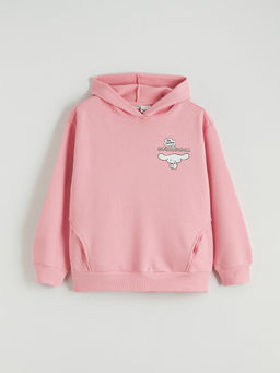 Cinnamoroll Bask?l? K?z ?ocuk Kal?n Sweatshirt