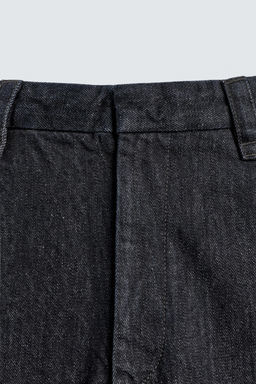 RELAXED FIT DENIM CHINO TROUSERS - Zara фото 10