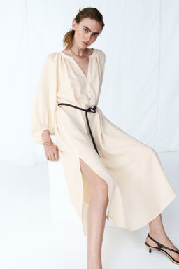 Vestido oversize con cintur?n de anudar - H&m фото 2