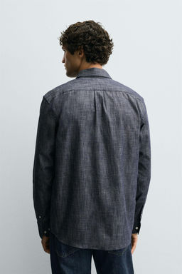 REGULAR FIT BUTTON-DOWN SHIRT - Zara фото 3