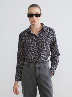 Leopar Desenli Kad?n G?mlek