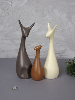 Статуэтка Кошка набор 3 штуки / JIN-01 /уп 30/ - ГалеонТрейд фото 2