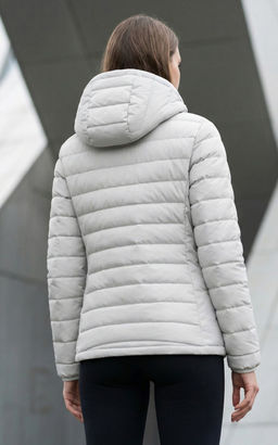 Куртка женская стёганая с капюшоном с графеновой подкладкой черного цвета 9624_1Ch - Valianly фото 105