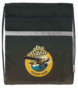 Мешок д/обуви Schoolformat SKY RIDER 49х41 см д/мальчиков большой с карманом