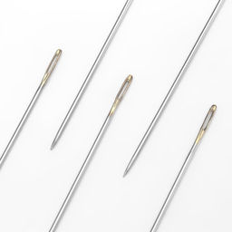 Цена за 22 шт. Иглы швейные, с золотым ушком, в пластиковой коробочке, 30 шт.