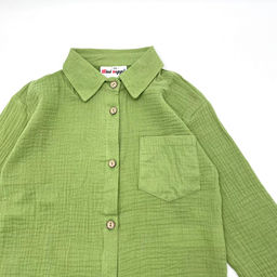 Детская рубашка из муслина GASTON, Белый - Caimano фото 26