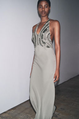 LONG EMBROIDERED DRESS